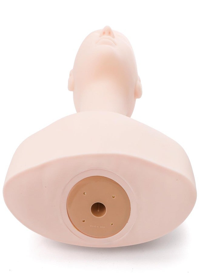 Dicunoy Esthetics Mannequin Head with Shoulder, Soft PVC Human Hair Mannequin Head for Makeup, Facial Techniques, Massage, Lash Extensions Practice, Wig Display, Salons Cosmetology School - Image 4